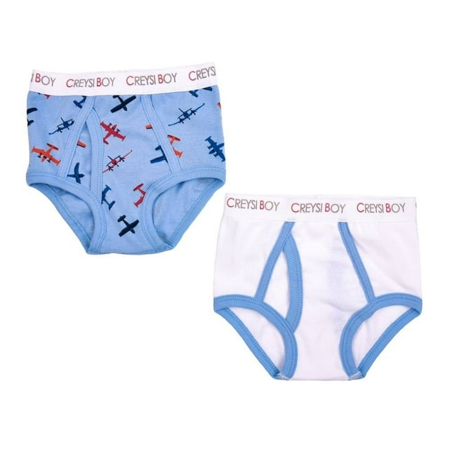 Trusa Baby Creysi Azul y Blanco Aviones Niño Talla 2 Años