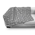 thumbnail image 2 of Antique Oriental Soft Flannel Fleece Blanket, Monochrome Round Ornaments Intricate Art Motifs Illustration, Cozy Plush for Indoor and Outdoor Use, 50" x 70", Charcoal Grey and White, by Ambesonne, 2 of 5