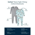 thumbnail image 6 of Gerber Baby & Toddler Neutral Snug Fit Footed Cotton Pajamas, 2-Pack, 0/3 Months - 5T, 6 of 7