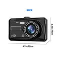 Car Camera Car Camera Recorder 4inch Screen Camera 140 ° W Ide Angle ...