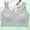 Gray, variant on Girls' Sports Bra Teenage Girls Bra Developmental Cotton Underwear Breathable Sports Bra（7-14Y）