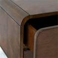 thumbnail image 6 of Pemberly Row Mid-Century Rectangular Solid Wood 2-drawer NightStand in Brown, 6 of 10