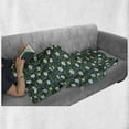 thumbnail image 6 of Daisy Soft Flannel Fleece Throw Blanket, Feminine Natural Ornament in Style Spring Season Chamomiles, Cozy Plush for Indoor and Outdoor Use, 50" x 60", Petrol Blue White, by Ambesonne, 6 of 6