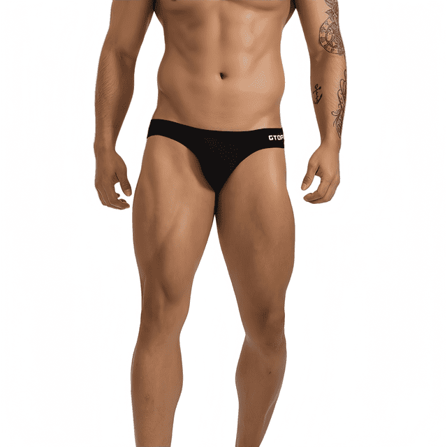 GTOPXMAN Calzoncillos Bikini de Tiro Bajo para Hombre, Corte Ajustado, Negro Grisblanco, Paquete de 6, M