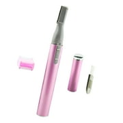 Dual Blade Eyebrow Razor for Women, Electric Precision Face Trimmer with Comb for Lip Arm Leg Bikini(Pink/Black / Silver)