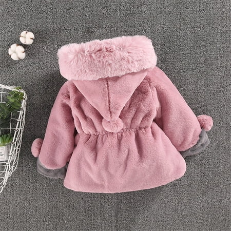 

TOWED22 Baby Leather Jacket Toddler Baby Boys Girls Long Sleeve Cartoon Dinosaur Hoodies Kids Infant Cute Warm Sweatshirt Zip-up Jacket Coat Pink