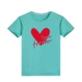 thumbnail image 1 of T-shirts Assortis pour la Famille, T-shirts à Col Rond en Coton pour Adultes et Enfants, Ensembles de Tenues Familiales Confortables pour Photos et Usage Quotidien, 1 of 5