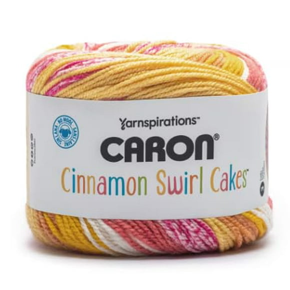 Caron Cinnamon Swirl Cakes Yarn - Tangerine Twist