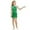 Green, variant on NinXxx Square Sequin Print Sleeveless Asymmetric Hem Halloween Party Dress Blue 11-12Years