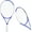 Blue, variant on Senston Kids Tennis Racket Set (17 & 23 Inch) - Junior Tennis Racquet, Lightweight Aluminum Frame, Includes Cover