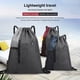 thumbnail image 4 of Minnieouse empacable con cordón Bolsillo lateral Auricular Agujero Monedero ajustable Llave Bolsa para teléfono móvil Camping Viajar Envolturas para manijas de equipaje Azul oscuro, 4 of 6