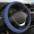 thumbnail image 6 of Bingfone Blue Skull Flower Steering Wheel Cover - Universal 15 Inches Car Steering Wheel Covers Grip Auto Internal Accessories, 6 of 6