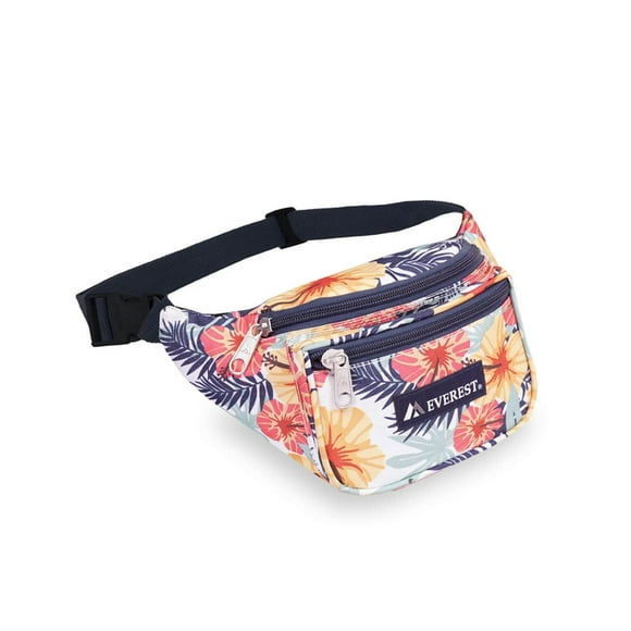 Everest P044KD-TROPICAL Signature Pattern Waist Pack, Assorted Color - 11.5 x 3 x 4.5 in.