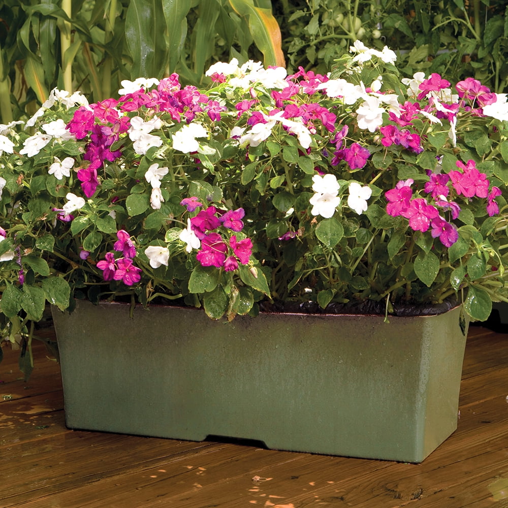 EarthBox Elevated Raised Garden Bed with Legs and Wheels, Self-Watering Planter Box with Premium Plant Food - Sage