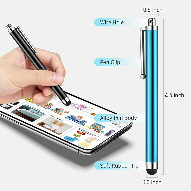 SLKIJDHFB Stylus Pen 10 Pack Universal Capacitive Touch Screen Pens for Tablets iPad Mini iPad Pro iPad Air Smartphones Samsung Galaxy - Multiple Colo