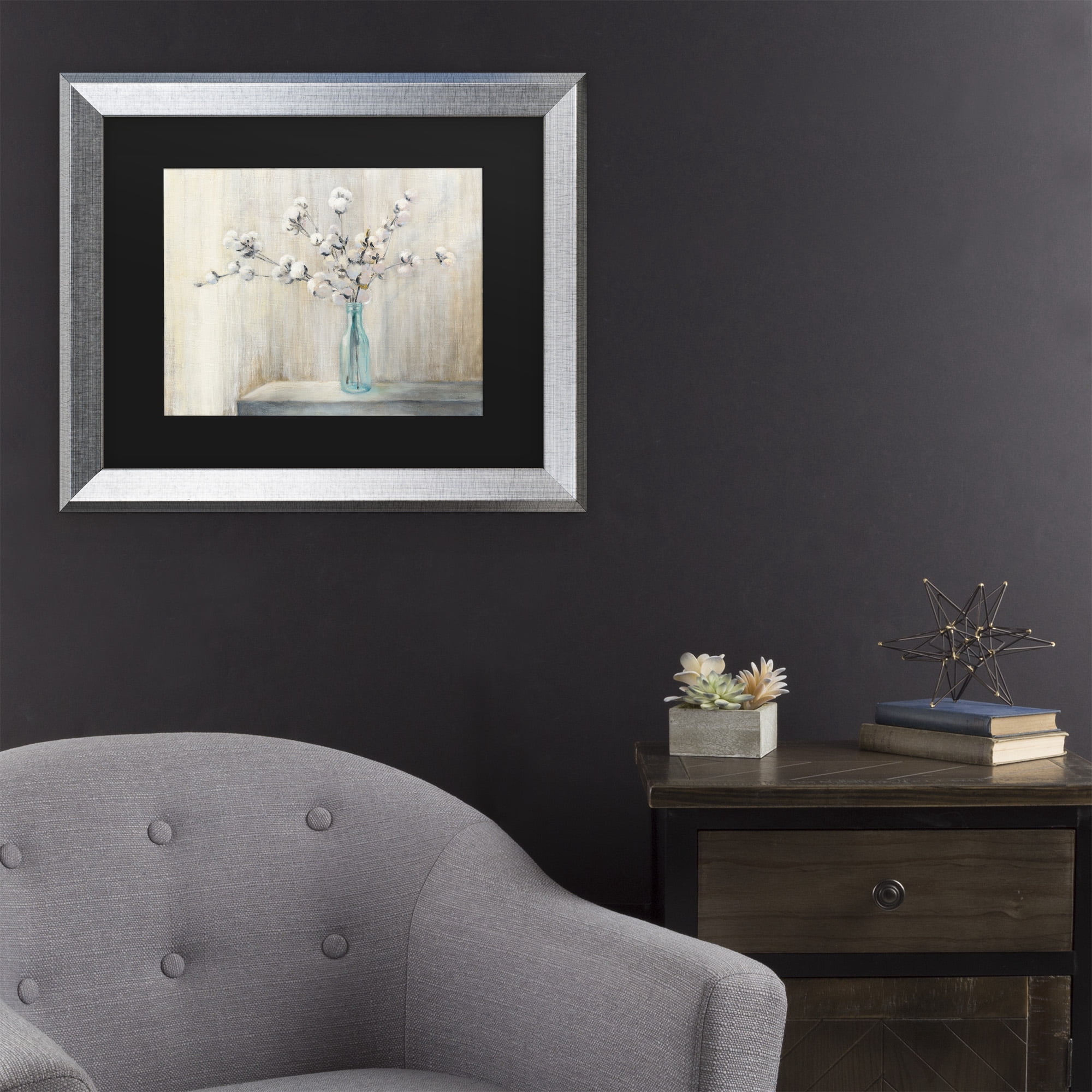 Trademark Fine Art 'Cotton Bouquet' Canvas Art by Julia Purinton
