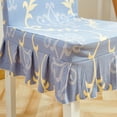thumbnail image 4 of GUOOL Household Pro Slipcovers Cover for Dining Room,Wedding,,etc Floral Light Blue, 4 of 8