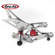 Arashi (Version 2.0)Adjustable Rearsets for HONDA CBR1000RR 2004 - 2007 / CBR600RR 2003 - 2005 2006 Motorcycle Accessories Reversed or GP Shift Footrests Foot Pegs Rear Set Gray