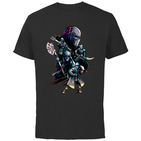 Star Wars The Rise of Skywalker Knights of Ren - Short Sleeve Cotton T-Shirt for Adults - Customized-Black