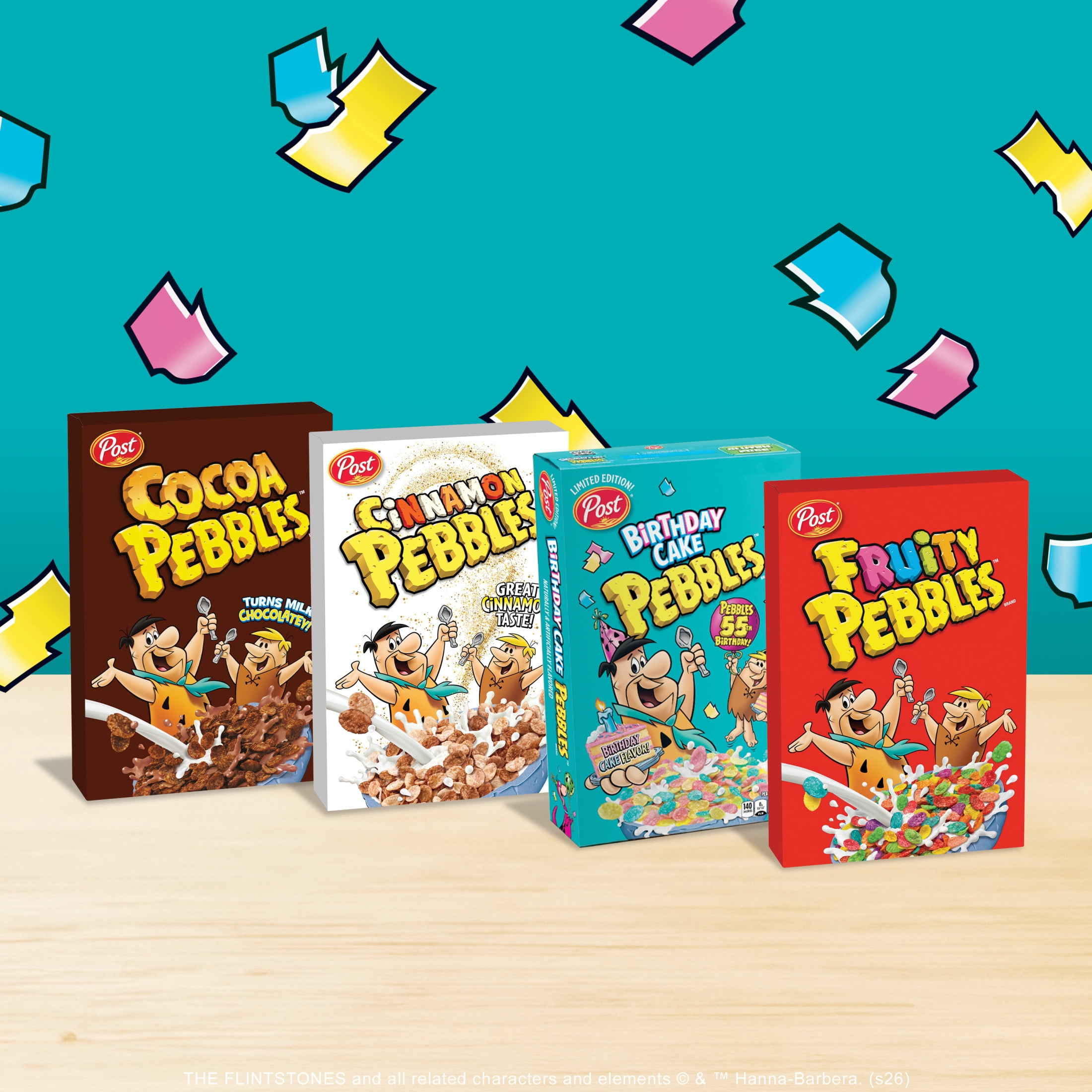 Birthday Cake Pebbles Breakfast Cereal, Gluten Free, 18.5 oz
