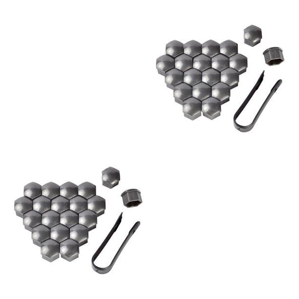 Sidaley Paquete de 20 tapas de tuercas de rueda de coche, cubierta de cabeza de tornillo de cubo de coche universal, llantas de neumático de Type2 NO2