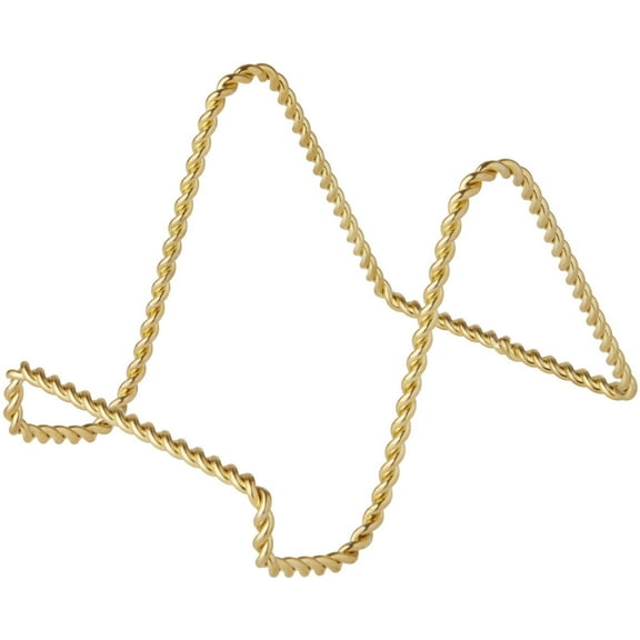 Bard's Twisted Gold-toned Wire Easel Stand, 3" H x 3" W x 4.5" D, Pack of 2