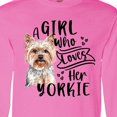 thumbnail image 4 of Inktastic A Girl Who Loves Her Yorkie Long Sleeve T-Shirt, 4 of 5