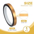 thumbnail image 2 of Metalized Polyester Film Tape 1/2 Inch x 55 Yards, Metallic Decor Tape Champagne Adhesive Mirror Tape for Walls, 2 of 6