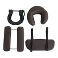 thumbnail image 3 of Mesa de con soporte facial y almohada en forma de U, cómoda de cuero PU con brazo extensible, cojín para cuello y cabeza, soporte para café, 3 of 8