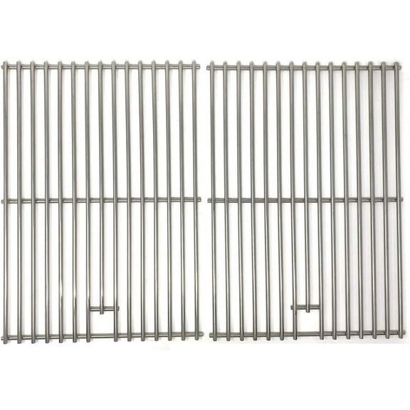 Replacement Stainless Steel Cooking Grid for 463262211, 463268008, 463268606, 463268706, 463270909, 466244011, 85-3028-6, G52203, G52204, Even Heat, GBC750W-C Grill Models (Set of 2)