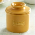 thumbnail image 5 of Butter Bell® Crock – Café Retro Golden Yellow Ceramic Butter Holder with Lid, Keeper for Spreadable Butter, 5 of 10