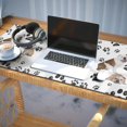 thumbnail image 3 of Long Mouse Pads for Desk,Bulldog Dog and Footprints Desk Mats on Top Of Desks, Desk Mouse Pad Extra Large with 3mm Non-Slip Base and Stitched Edge for Gaming,Office,Work,Home 35.4"x15.7", 3 of 6