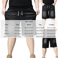 thumbnail image 3 of JTSRKL Mens Washed Denim Baggy Shorts Elastic Waist Drawstring Pockets Loose Straight Vintage Jeans Plus Size Casual Relaxed Fit Trousers, 3 of 9