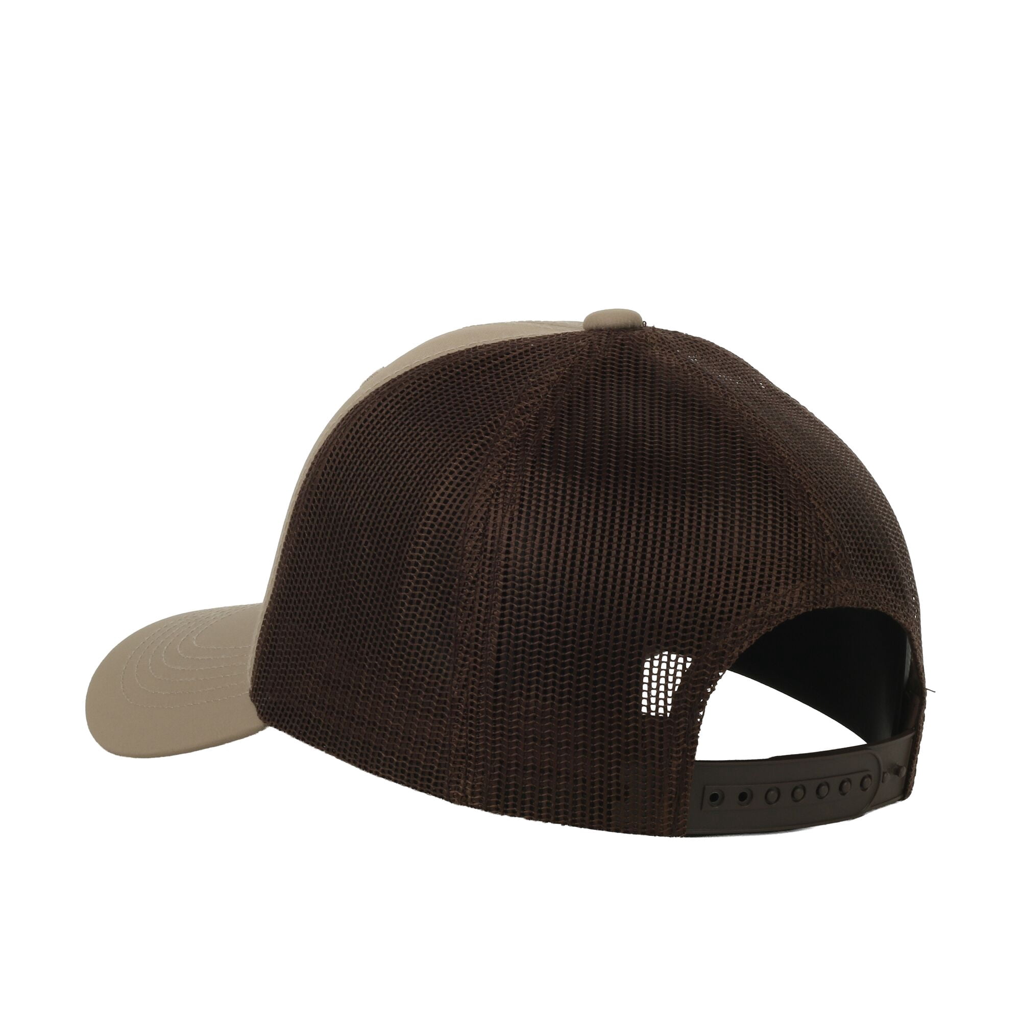 Outdoor Cap Bone Trout Patch Cap – Unstructured Mesh Back Snapback, One Size, Khaki/Brown