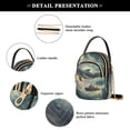thumbnail image 4 of FORMRS Crossbody Bag for Women Quilted Travel Shoulder Cell Phone Purse with Chain Strap Handbag, Beige Floating Whale, 4 of 7