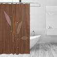 thumbnail image 3 of YFYANG Waterproof Bathroom Shower Curtain, Brown Bohemian Style Shower Curtain Set with Hooks, Home Bathroom Tub Decor - 72 "x72", Plastic Hooks, 3 of 6