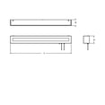 thumbnail image 3 of AFX Hayes 4-feet Satin Nickel LED Overbed Fixture, White Acrylic Shade, 3 of 4