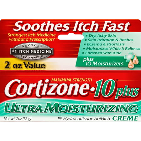 Cortizone 10 Plus Ultra Moisturizing Anti-Itch Creme 2oz, Value