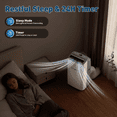 thumbnail image 5 of 14,000 BTU Portable Air Conditioner up to 700 Sq.Ft.with Heating, Wifi Enabled, Remote Control, Auto Swing（White）, 5 of 8