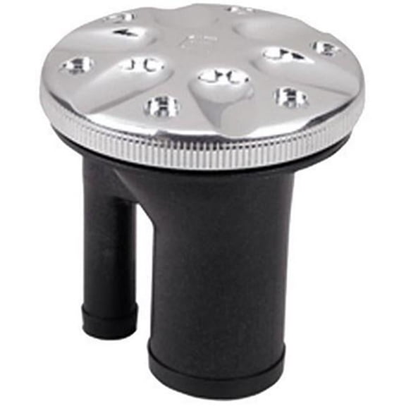 0591DPGCHR Chrome Straight Neck Marine Vented Fill for 1.5 in. Hose