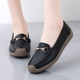 thumbnail image 2 of New Spring /autumn Women Flats Genuine Leather Moccasins Woman Casual Shoes Slip-on Loafers Female Boat Shoes Big Size 44, 2 of 6