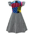 thumbnail image 2 of Girls Sally Costume Dress Short Sleeve Halloween Cosplay Fancy Paty Dress, 2 of 5