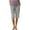 Gray, variant on Yievot Cotton Linen Capri Pants for Women Loose Casual Elastic Waist Summer Beach Vacation Cropped Pants with Back Pockets