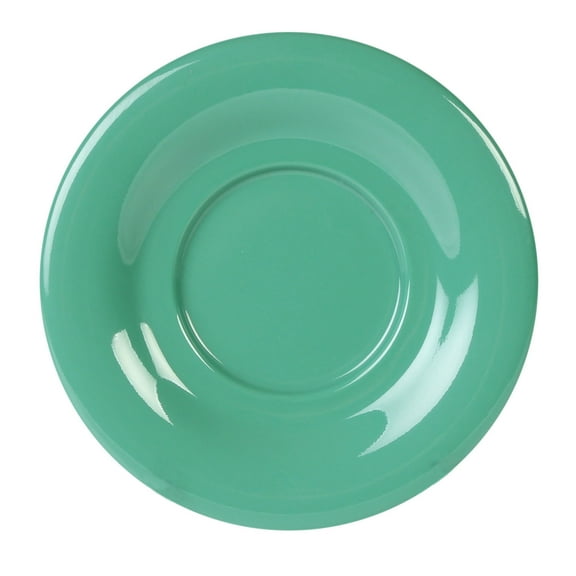 Excellante Color Green melamine dinnerware collection 5.5 inch saucer, comes in dozen