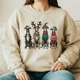 thumbnail image 5 of Funny Dog Christmas Sweatshirt, Whippet Greyhound Holiday Top, 5 of 5
