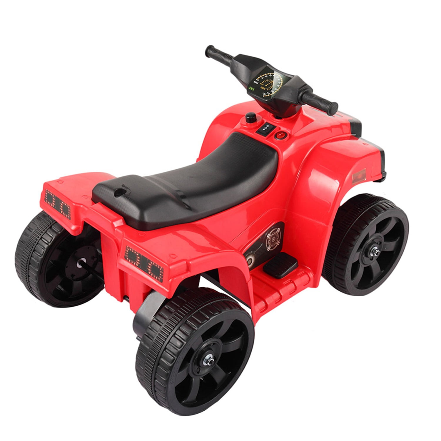 CIPACHO 6V Kids Ride On Car, Rugged 4-Wheeler Electric Cars to Ride Jeep Car for Children Child Boys, Gift Ride-On Car Vehicle Toy w/ LED Lights, MP3, Red CIPACHO 6V Kids Ride On Car, Rugged 4-Wheeler Electric Cars to Ride Jeep Car for Children Child Boys, Gift Ride-On Car Vehicle Toy w/ LED Lights, MP3, Red