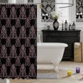 thumbnail image 3 of Manfei Hippie Damask Shower Curtain 72Wx84L,Exotic Style Bathroom Shower Curtain, 3 of 6