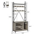 thumbnail image 2 of Farmhouse Hall Tree with Bench and Coat Rack, 17 Hooks + 3 Shoe Storage, Entryway Furniture for Small Space, Rustic Entryway Organizer for Mudroom, Hallway, Bedroom, 2 of 8
