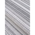 thumbnail image 3 of Couristan 2.25' x 11.75' Striped Indoor Outdoor Area Throw Rug Runner - Gray, 3 of 6