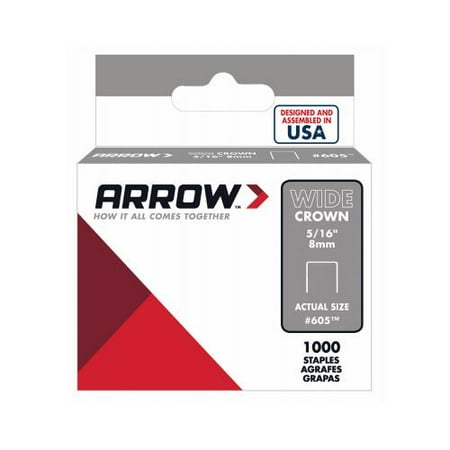 Heavy Duty Wide Crown Staples - STAPLE #605 WC 5/16